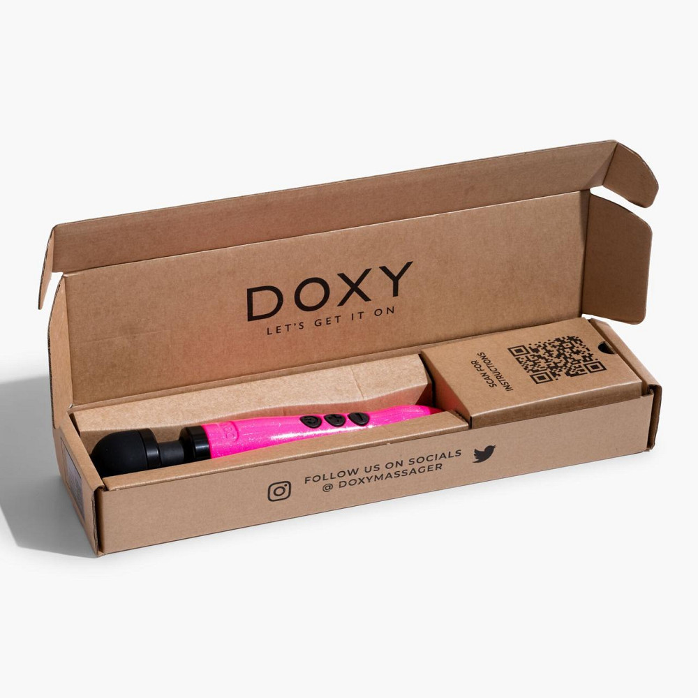 Вібромасажер DOXY Die Cast 3 Hot Pink, дуже потужний, живлення 220В, металевий корпус Sex Aura Київ - фото 9