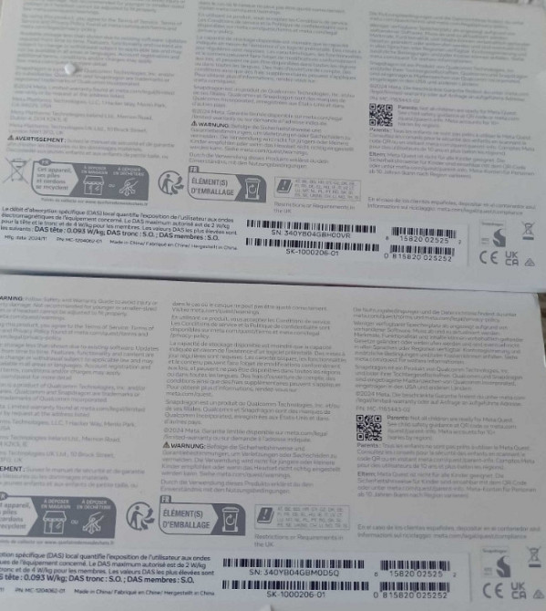 Новые очки виртуальной реальности Meta Quest 3S 128GB. Киев - изображение 1