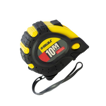 Рулетка 10м x 25мм магнит, обрезиненная, стопор полотна + тормоз Мукачево - изображение 1