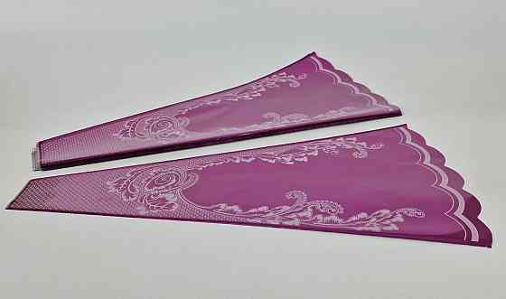 Конусне паковання під квіти h60/7низ/31верх метал малиновий (100 шт.) візерунок130 (7) (100 шт) Харків