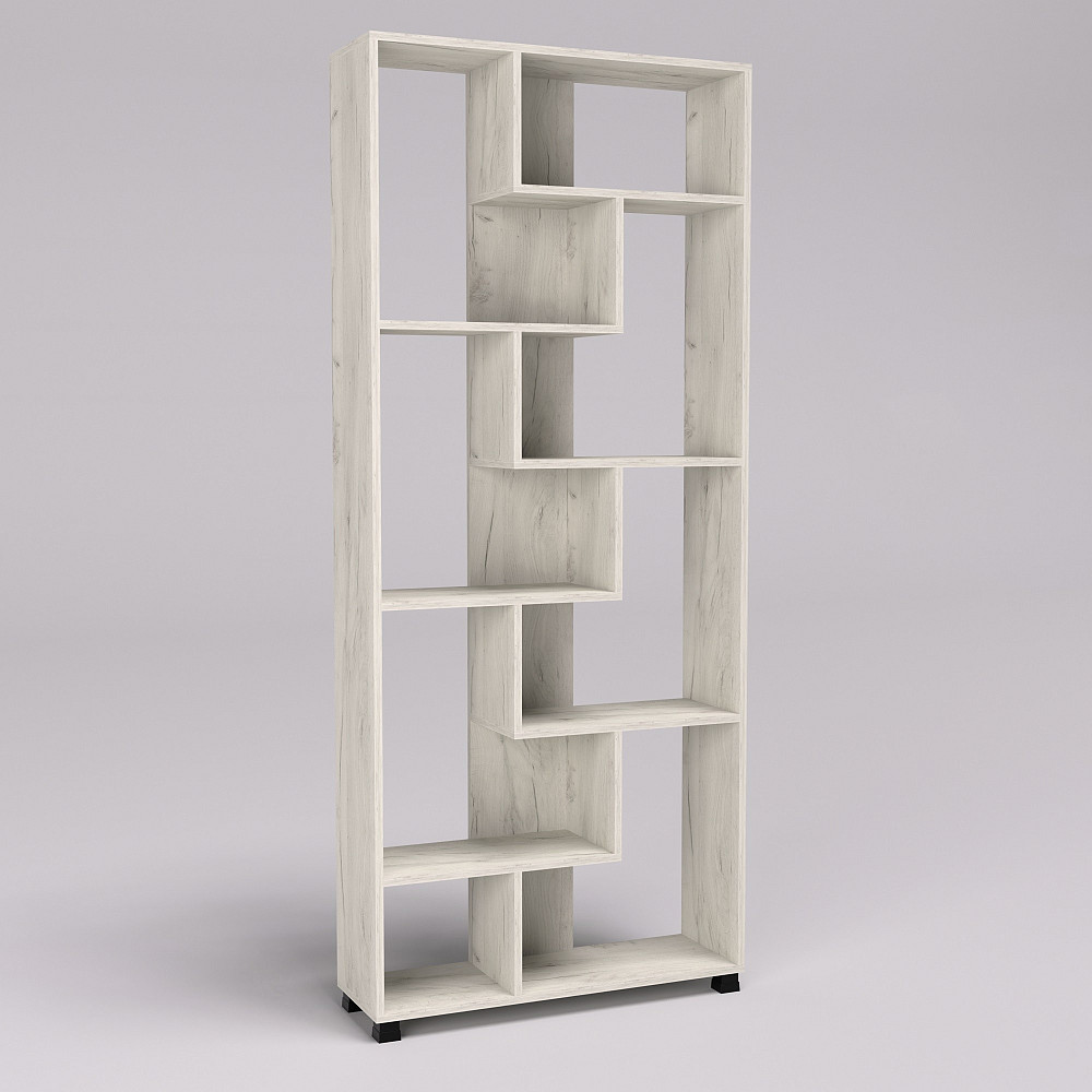 Стеллаж ОС-4, Дуб Крафт Білий, 800/250/1900 Львов - изображение 1