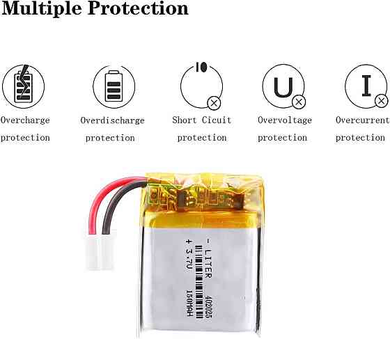 Аккумулятор 3.7В 150мАч для RC и портативных устройств Киев