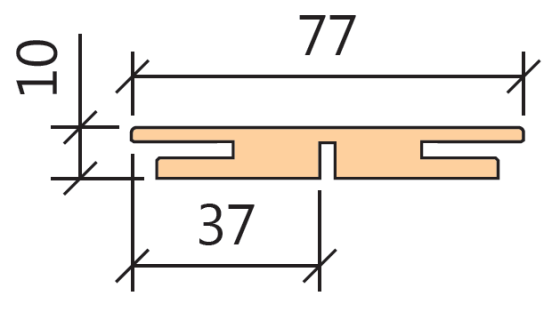 Добірна планка 77*2000 мм - 2,5 смуги Київ