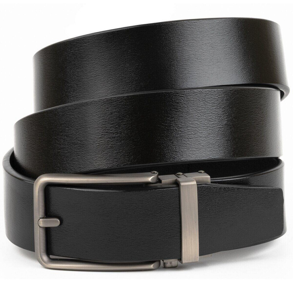 Ремінь чоловічий зі стильною пряжкою Vintage 20268 Чорний Київ - фото 1