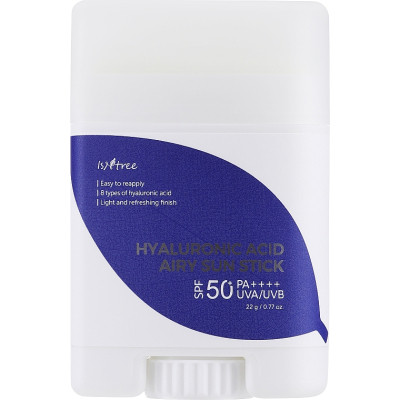 Средство от загара IsNtree Hyaluronic Acid Airy Sun Stick SPF50 22 г (8809686384228) Винница - изображение 1