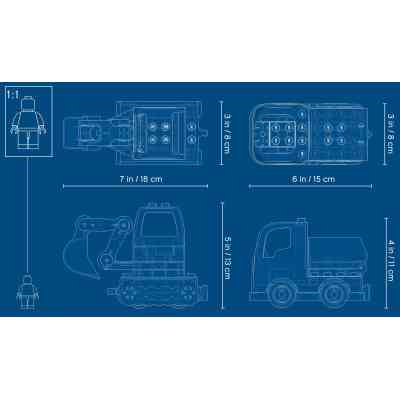 Конструктор LEGO Вантажівка і гусеничний екскаватор (10931) Вінниця