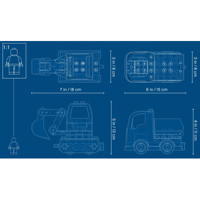 Конструктор LEGO Вантажівка і гусеничний екскаватор (10931) Вінниця - фото 2