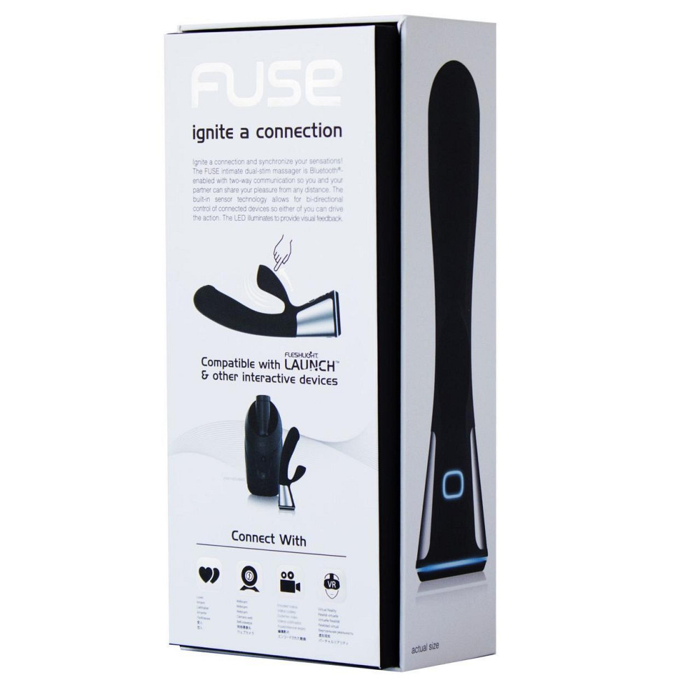 Интерактивный вибратор-кролик Ohmibod Fuse for Kiiroo Black Sex Aura Киев - изображение 6