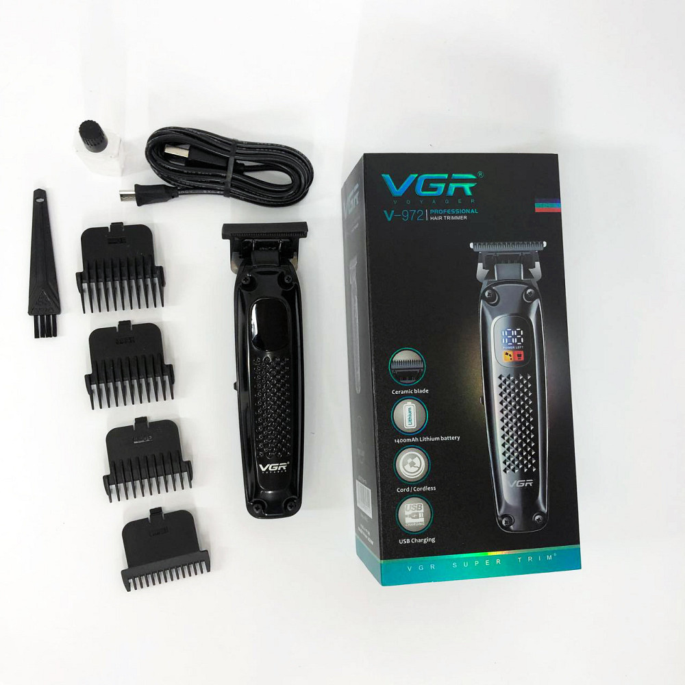 Електрична машинка тример для волосся і бороди VGR V-972, Тример для волосся портативний DH-78 Львів - фото 5