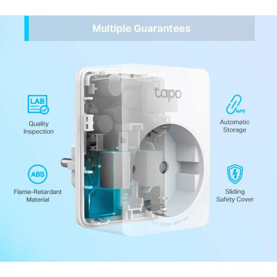 Розумна розетка TP-Link Tapo P100M N300 BT 10A (TAPO-P100M) Вінниця - фото 7