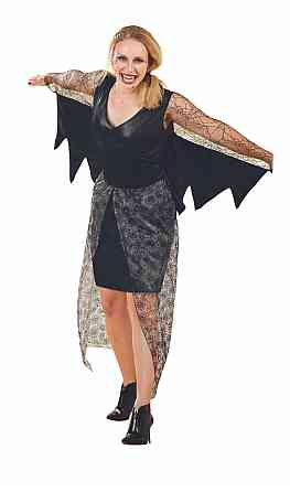Жіноча сукня Вампір кажан для вечірки на Хелловін розмір M 42-44 чорно-сірий Київ