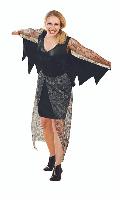 Жіноча сукня Вампір кажан для вечірки на Хелловін розмір M 42-44 чорно-сірий Київ - фото 3