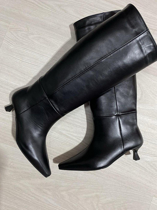 Чоботи жіночі NEW STYLE 4085 чорні (осінь-весна, шкіра натуральна) (6183) Коломия - фото 1