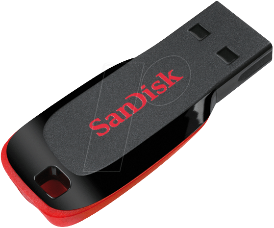 Флеш-накопитель SanDisk USB 2.0 Cruzer Blade 32Gb Black/Red Киев