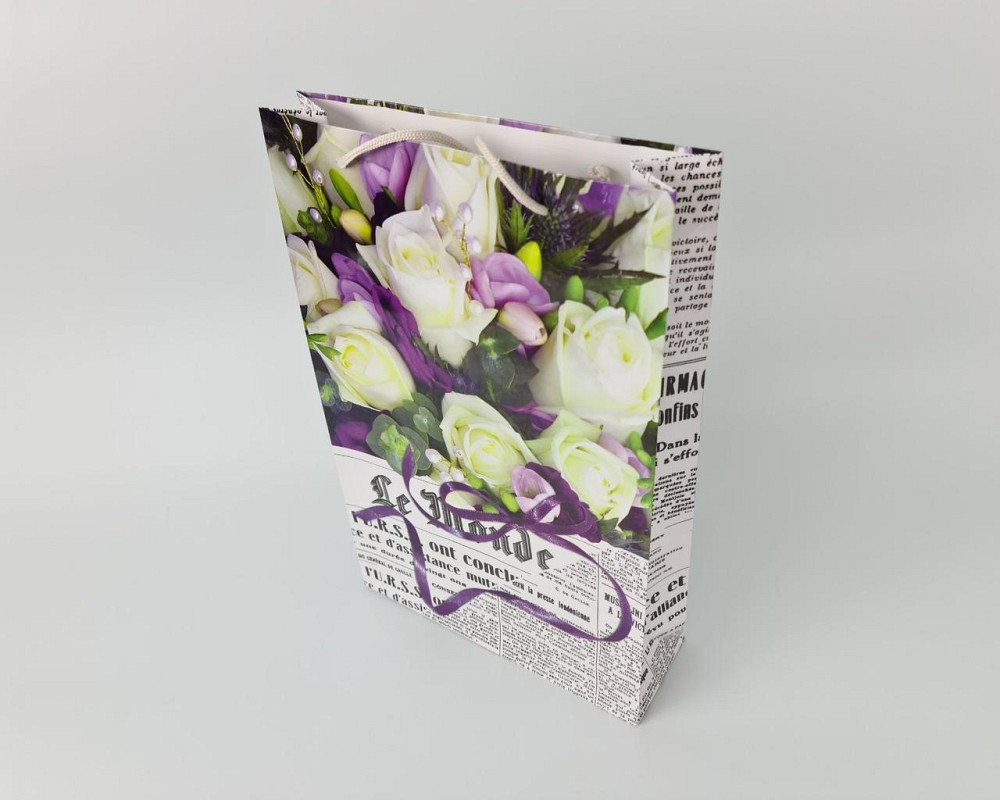 Большой бумажный пакет вертикальный  25/37/8(артBV-070) (12 шт) Харьков - изображение 2