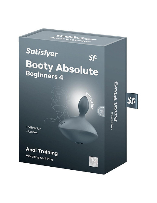 Вибрирующая анальная пробка Satisfyer Booty Absolute Beginners 4 серая Sex Aura Киев - изображение 5