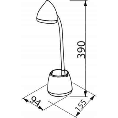 Настільна лампа Philips LED Reading Desk lamp Hat 4.5W, 3000/4000/5700K, 1800mAh (Lithium battery), білий (929003241007) Вінниця