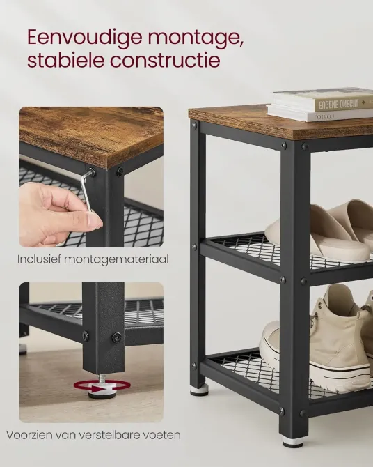 Универсальная тумба-полка для обуви и хранения вещей / Тумба в прихожую 100×30×45 см Коломия - фото 3