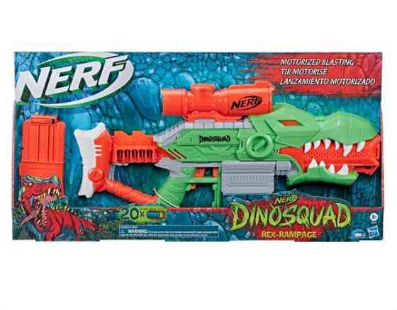 Бластер Nerf DinoSquad Rex-Rampage 20 патронів (F0807) Харків