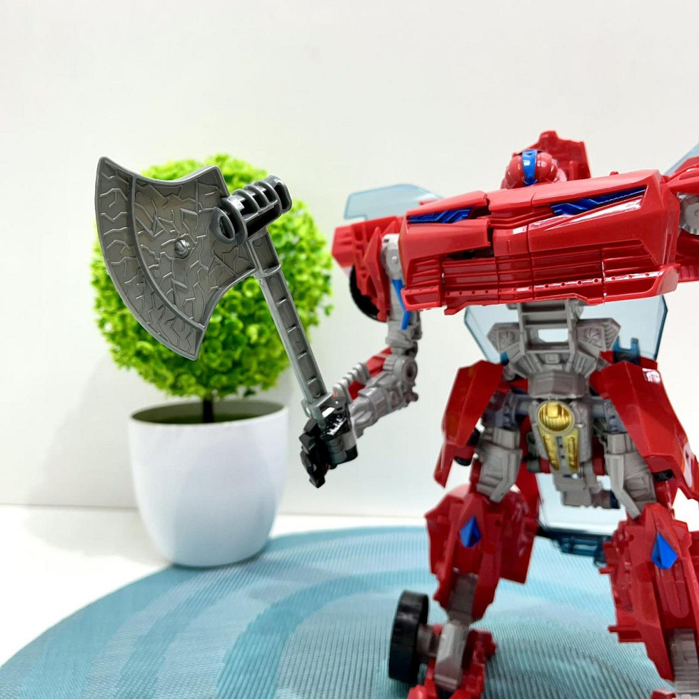 Робот-трансформер машинка 24см з аксесуарами Червоний (JJ707A-B-C) Чернігів - фото 4