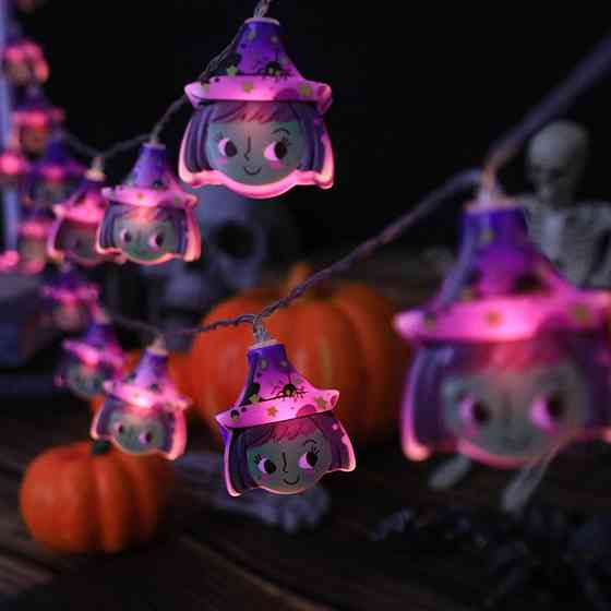 Гирлянда на Хэллоуин 150 см 10 led 45 на 40 мм разноцветный Киев