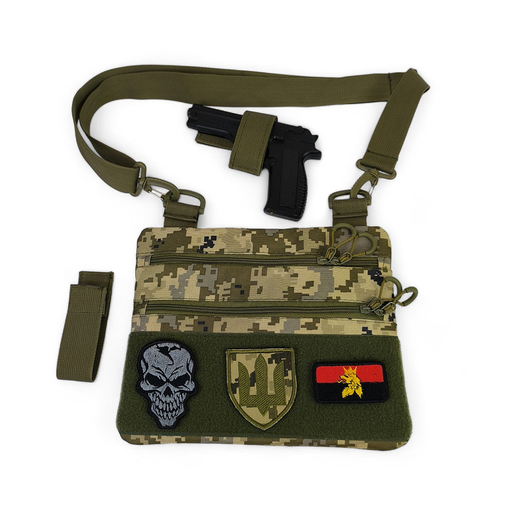 Сумка пояс плечо мужская тактическая, Рюкзак через плечо военная барсетка Сумка через военная NR-49 Львов - изображение 5