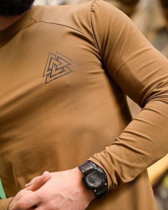 Мілітарі лонгслів Руни кайот ПП7871 Одеса - фото 5