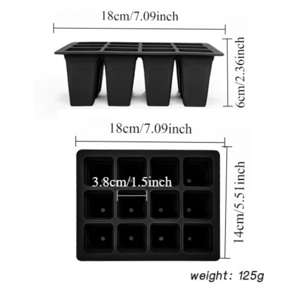 Касета для розсади лоток садовий на 12 комірок, силіконовий, багаторазовий для вирощування насіння, рослин, квітів, синій Кам'янець-Подільський - фото 8