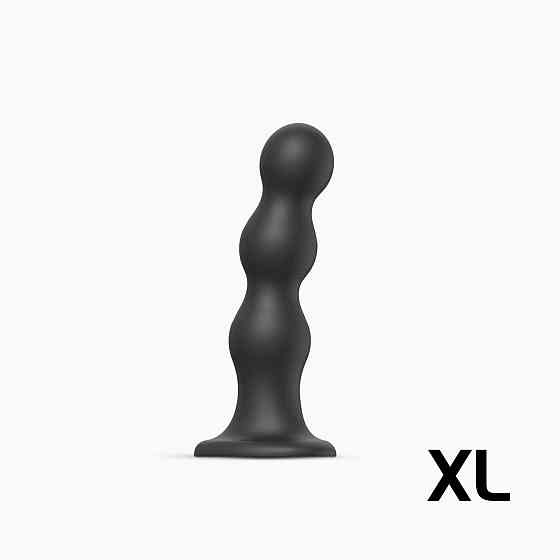 Насадка для страпона Strap-On-Me Dildo Plug Balls Black XL Sex Aura Київ