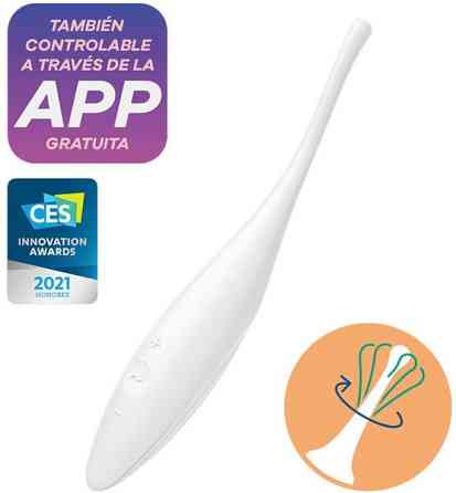 Вибратор-смарт c целенаправленной стимуляцией Satisfyer Twirling Joy, белый Sex Aura Киев