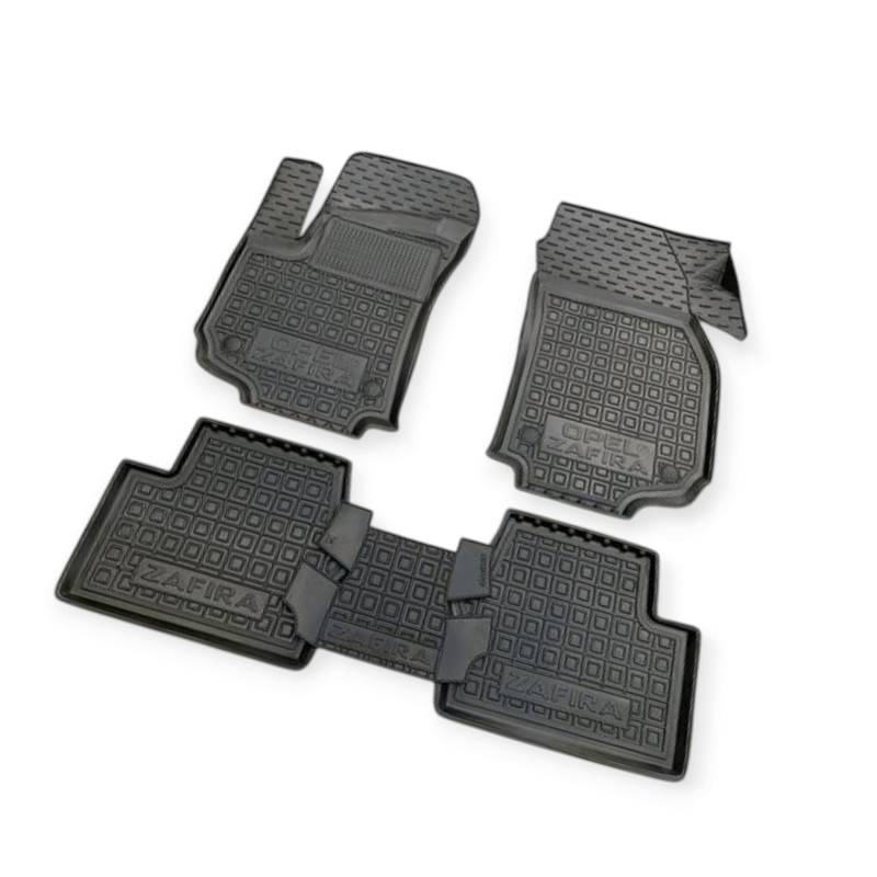 Килимки Опель zafira b 2005-2011 (5 місць) борт 2,5см, з перемичкою салону Мукачево - фото 1