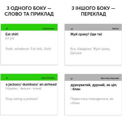 Обучающий набор English Student Карточки для изучения английского языка Slang 18+, украинский (591225982) Винница
