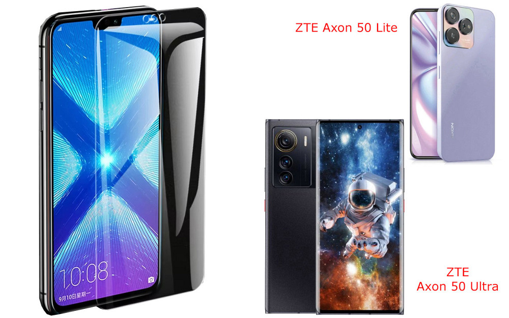 Захисне скло NeoGlass для ZTE Axon 50 Lite, ZTE Axon 50 Ultra – надпрозоре та стійке Київ - фото 2