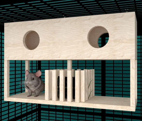 Домик для шиншиллы 