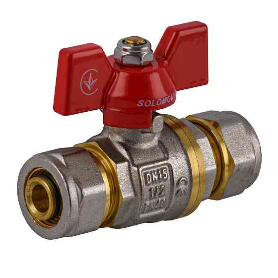 Кран кульовий для металопластика SOLOMON 16х16 B1182 Київ