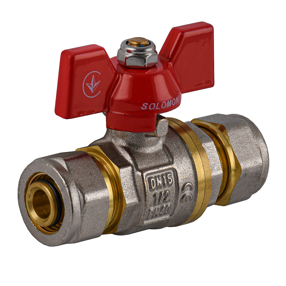 Кран кульовий для металопластика SOLOMON 16х16 B1182 Тернопіль - фото 2