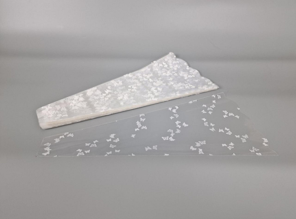 Упаковка конус под цветы h50/ 6низ/24верх узор(100 шт) 157 (3) (100 шт) Харьков - изображение 1