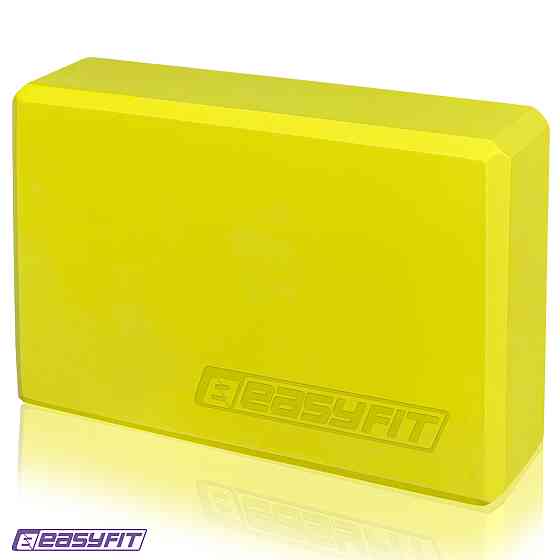 Блок для йоги EasyFit EVA Жовтий Коломыя