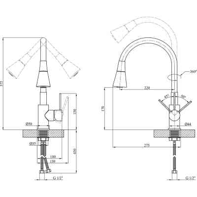 Змішувач Kroner Klassisch-ESG034 (CV022991) Вінниця