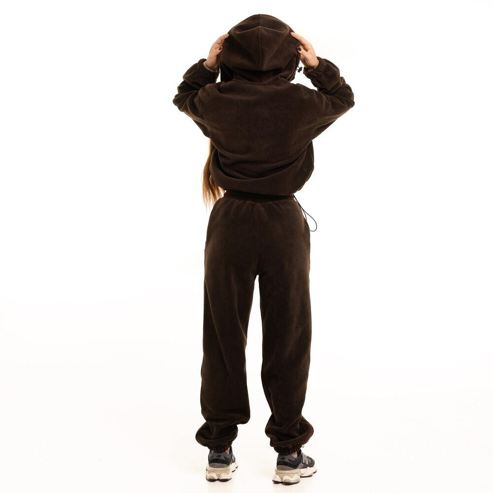 Шоколадний костюм зимовий флісовий. Жіночий теплий костюм Pobedov Huggi жіночий Київ - фото 2