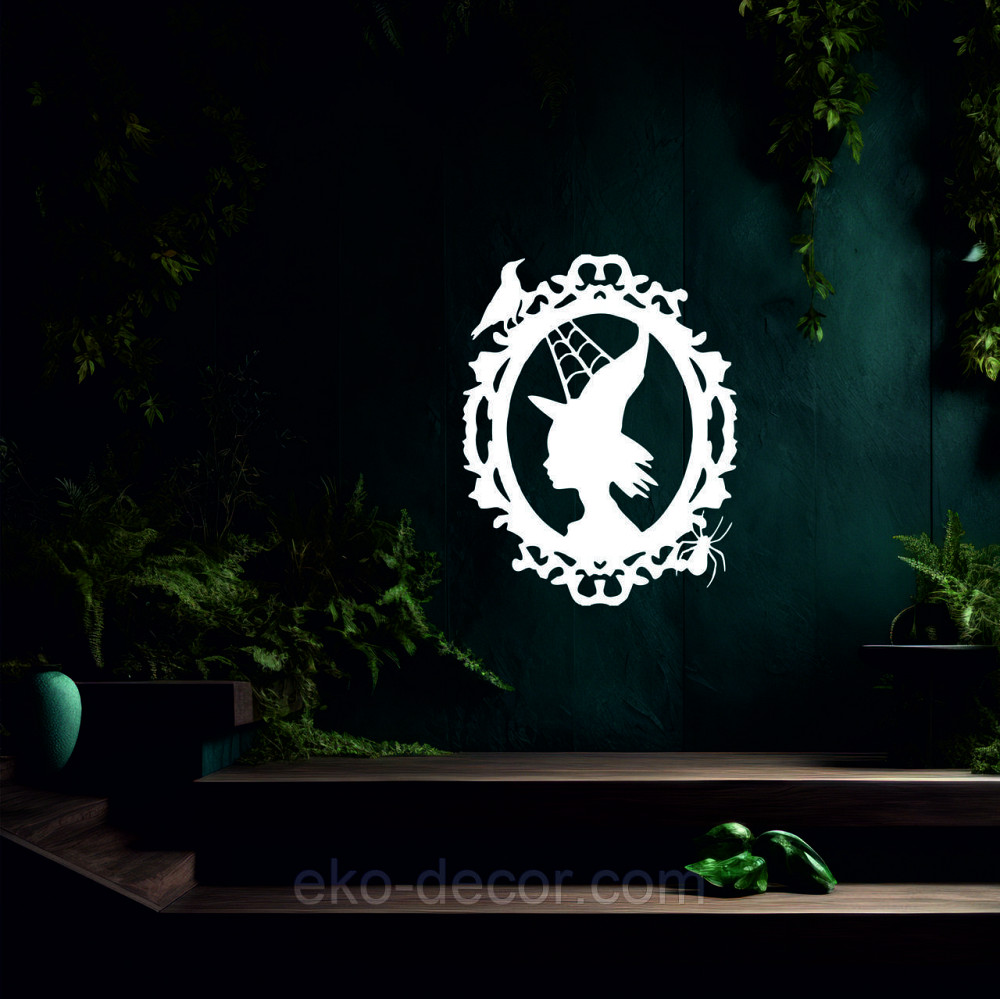 Декоративное настенное Панно «Ведьма», Декор на стену 90*70 см, Белый Киев - изображение 6