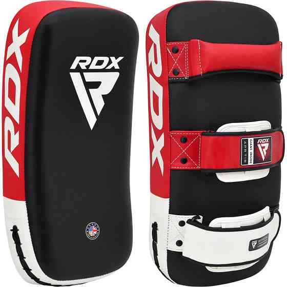 Пади для тайського боксу RDX T1 Curved Thai Kick Pad Red (1 шт.) Кам'янське