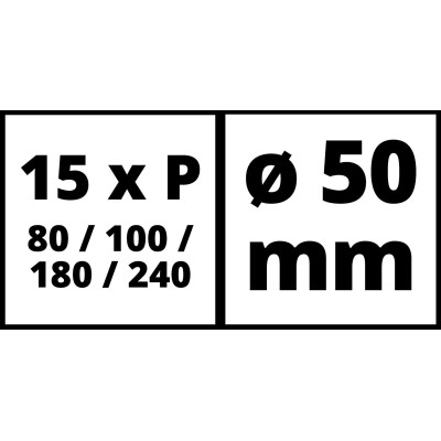Наждачная бумага Einhell к шлифувальной машине TC-PA 50, 50 мм, по дереву, 60 шт. (4133130) Винница - изображение 3