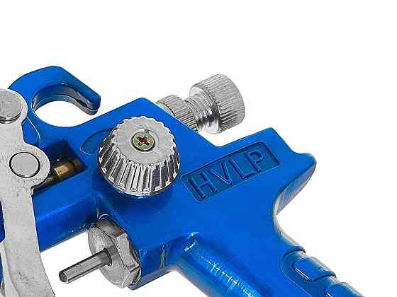 МініПульверизатор "GeKo" HVLP, бачок верхній 125 мл з регулятором тиску, сопло 0,8 мм, з'єднання 1/4 дюйма Стрый