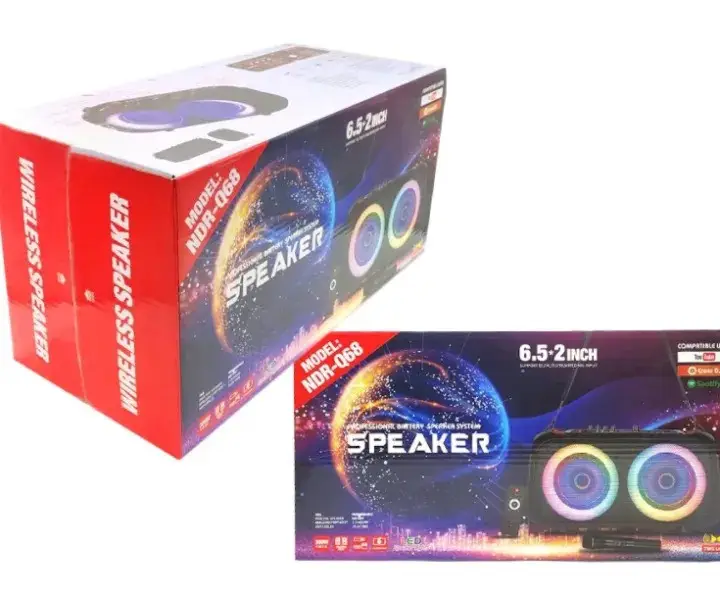 Беспроводная караоке колонка NDR-Q68 Bluetooth с микрофоном Киев - изображение 7