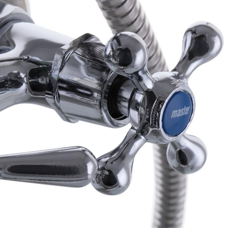 Змішувач для ванни MASTER 143 ECO, ручки крест Харків - фото 3