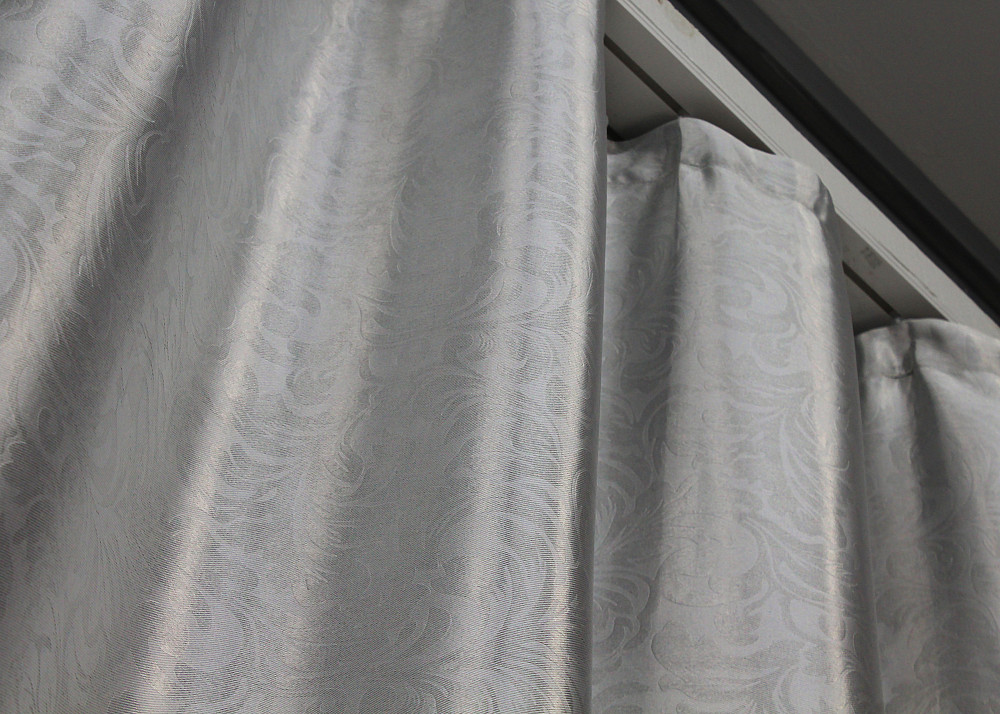 Комплект готовых штор VR-Textil Блэкаут № 172ш Серый с синим 100х250 см 2шт (31-665) Киев - изображение 8