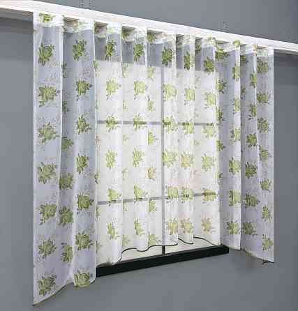 Кухонная арка VR-Textil № 000к белый с салатовым 280х150 см (51-241) Киев