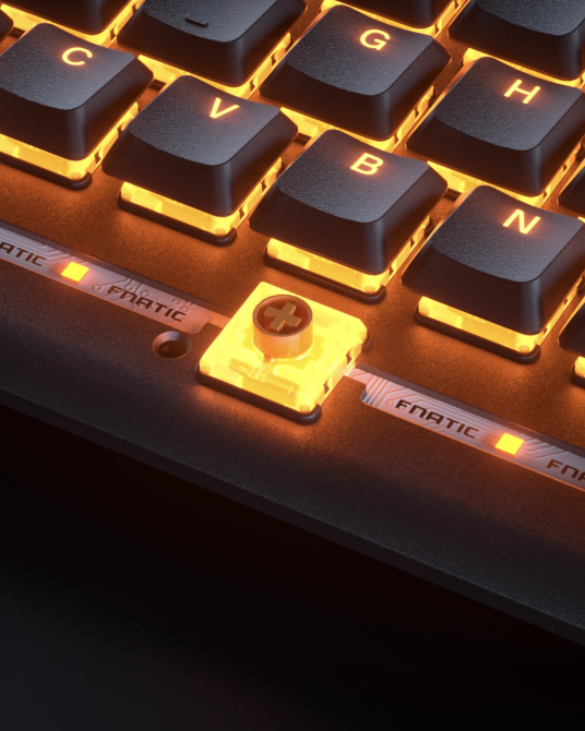Низькопрофільна механічна клавіатура Fnatic STREAK65 LP Black RGB PBT для кіберспорту та геймінгу Київ - фото 7