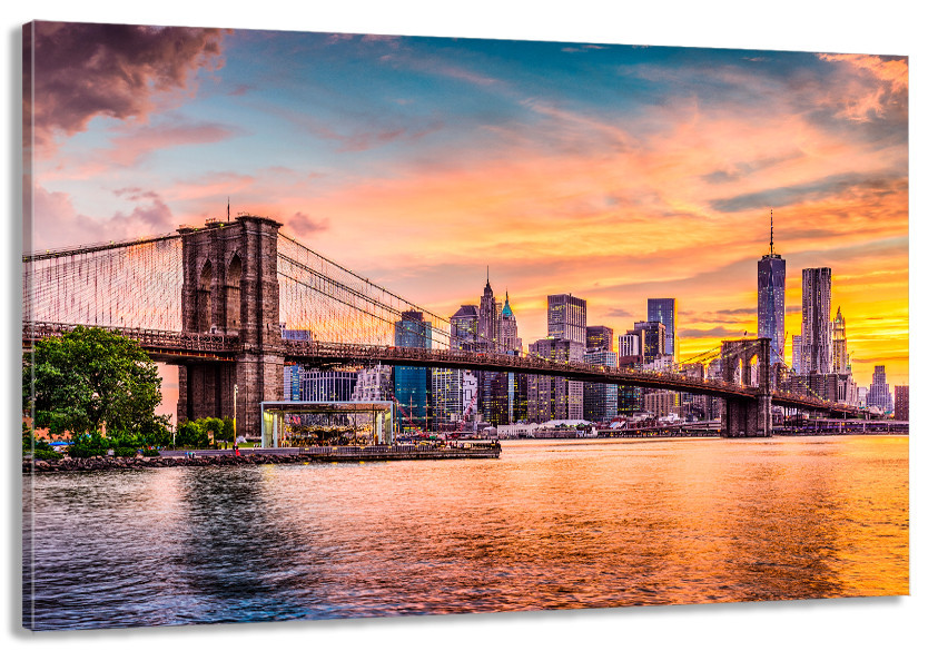 Картина холст в гостиную / спальню  Бруклінський міст      MLP_213 80х160см Киев - изображение 1